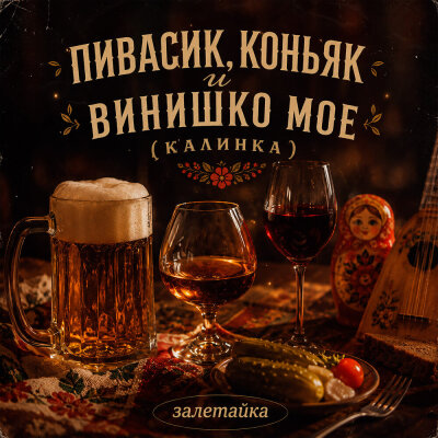 залетайка - Пивасик, коньяк и винишко мое (Калинка)