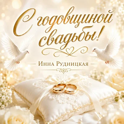 Инна Рудницкая - С годовщиной свадьбы!