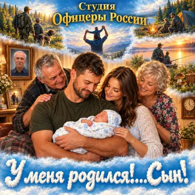 Студия Офицеры России - У меня родился! Сын!